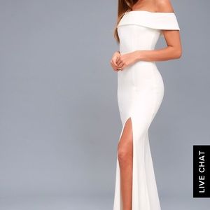 White Lulus Maxi dress